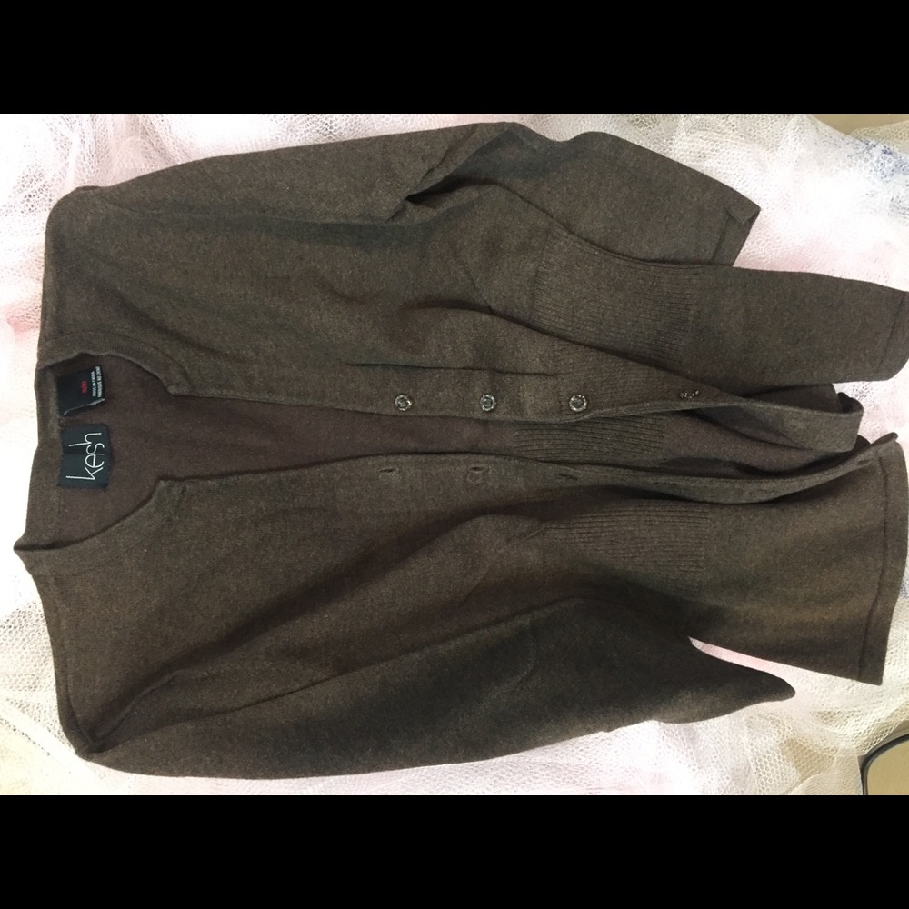 Brown cardigan